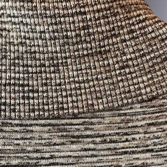 Jeanne Pierre Women’s  Brown Variegated Wide Collar Sweater Sz  M - Picture 9 of 11